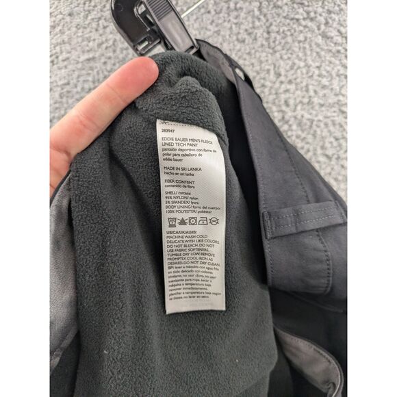 Eddie Bauer Men's Fleece Lined Tech Pants Black size 40Wx30L - Picture 13 of 14